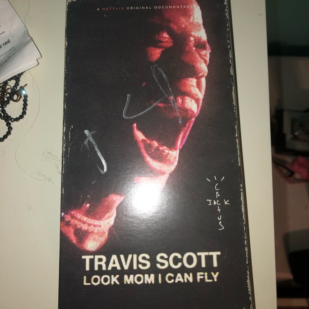 travis scott signed vhs